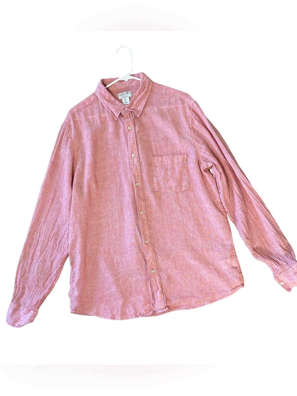 CARIBBEAN JOE 100% Linen Shirt - Picture 2 of 4